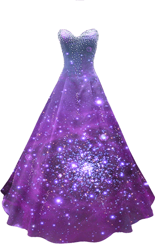 Star Print Strapless Gown For Spring & Summer