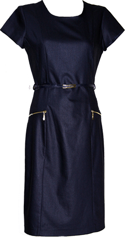 Coopertown Black Velvet Pocket Dress